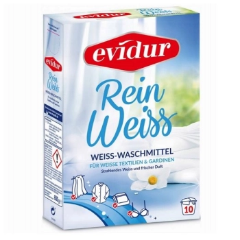 Evidur ReinWeiss 10p/600g  Proszek do białego prania Niemiecka chemia Paleta 672 szt