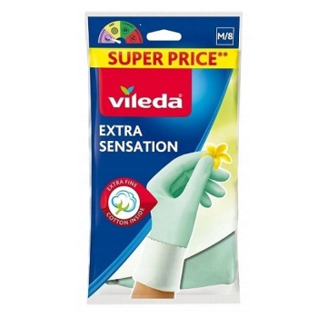 Vileda Extra Sensation rękawice gumowe r.S HURTOWNIA 480 sztuk