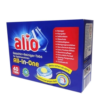 Alio 40 szt All In One tabletki do zmywarki paleta 630 szt HURTOWNIA Niemieckie