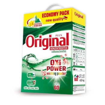 Original 60p / 4,5 kg – Proszek do prania koloru | Karton | HURTOWNIA | Paleta 132 sztuki