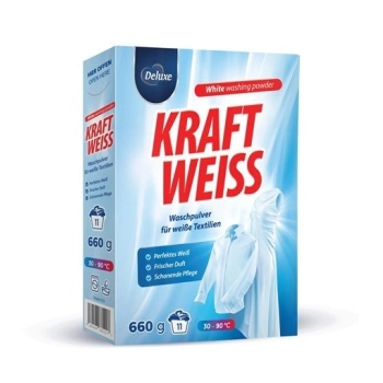 Deluxe 11P / 660g Enzo Kraft Weiss proszek do prania – paleta 1200 sztuk HURT | Hurtownia chemii