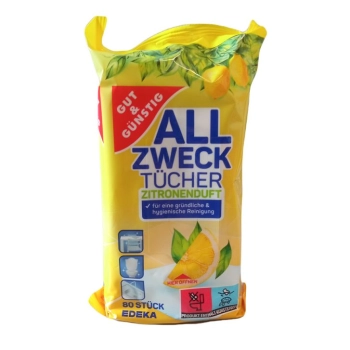 Chusteczki mokre do sprzątania 80 szt GG Niemieckie HURTOWNIA 126 sztuk