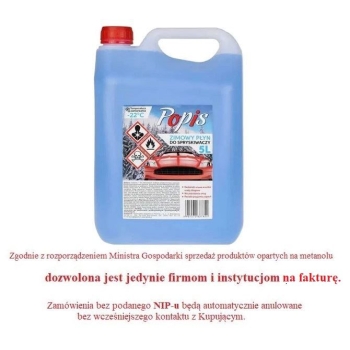 Płyn zimowy do spryskiwaczy 5L POPIS – Hurtownia motoryzacyjna, paleta 120 sztuk