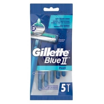 Gillette Blue II Plus maszynki jednorazowe 5 szt. – paleta 960 opakowań (hurtownia)