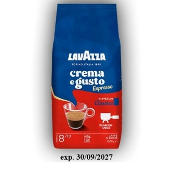 Lavazza 1kg Crema Gusto Classico – kawa ziarnista, 66 sztuk | Hurtownia