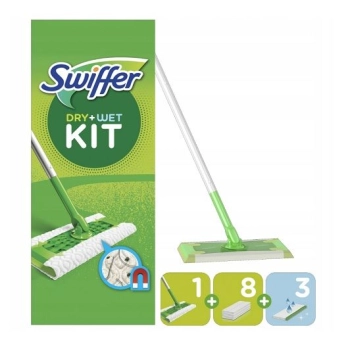 Swiffer zestaw Mop+ wkłady: 8 Dry 3 Wet HURTOWNIA 84 sztuki