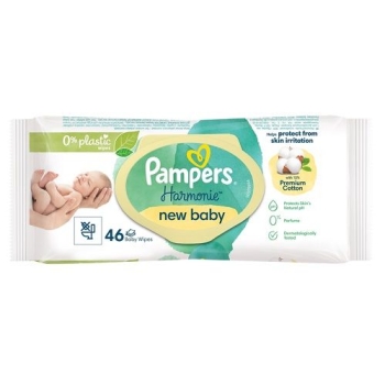 Pampers 46 szt Harmonie Baby chusteczki HURTOWNIA 384 sztuki