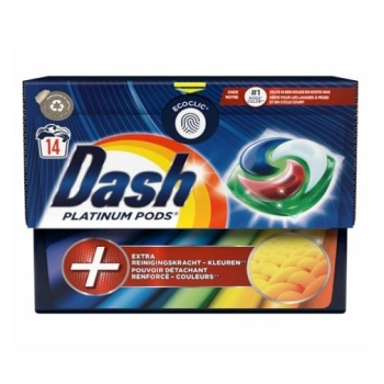 DASH kapsułki do prania PLATINUM 14 szt. – paleta 420 opakowań (HURT)