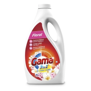 Gama FLORAL żel do prania 2,2 L (44 prania) – paleta 240 sztuk | HURTOWNIA