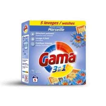 Gama proszek do prania 5 prań 275g Savon de Marsylie HURTOWNIA 288 sztuk