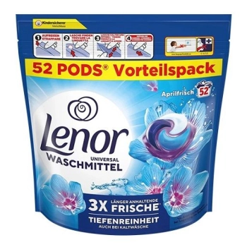 Lenor 3w1 Kapsułki do prania Uniwersalne Aprilfrisch 52 szt. paleta 120 szt HURTOWNIA