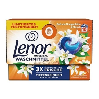 Lenor 3w1 Kapsułki do prania Uniwersalne Orange 10 szt. – Paleta 512 szt.