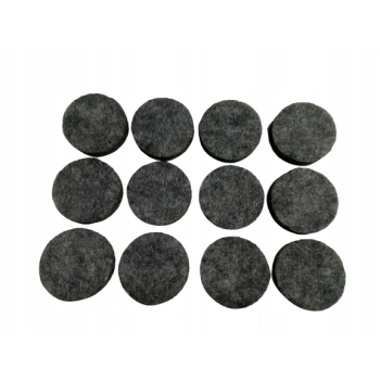 Podkładka filcowa szare koło 12 szt pod krzesła