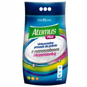 Proszek do prania Atomus Plus z nanosrebrem Vinsvin 3,3 kg