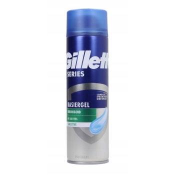 Hurtownia: Gillette Series Żel do Golenia Sensitive Aloe Vera 200 ml