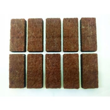 Podkładki filcowe pod meble, krzesła, stołki 10 szt., brązowe, grubość 4 mm)