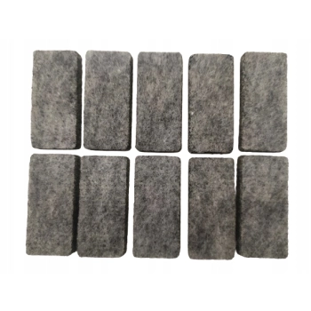 Podkładki filcowe pod meble, krzesła, stołki (100 szt., szare, grubość 4 mm)