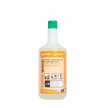 PŁYN DO MYCIA PANELI PODŁÓG DREWNIANYCH Z WOSKIEM Floor Wood Eco Shine 1 L