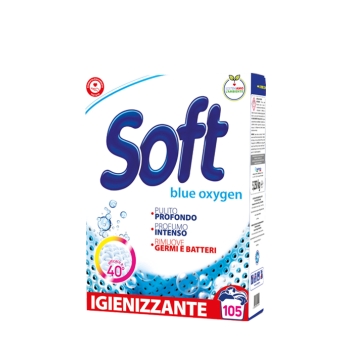 Proszek do prania Soft 105prań Blue Oxi White białych firanek ręczników