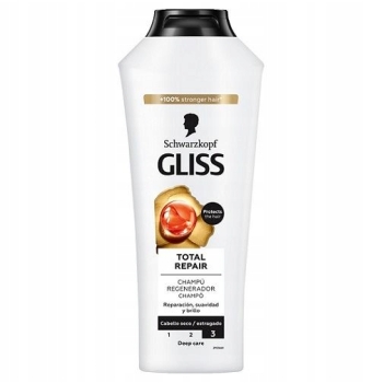 Szampon do Włosów Gliss Kur Total Repair 400 ml suchych zniszczonych