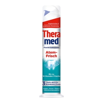 Theramed pasta do zębów Atem-Frisch tubka z pompką miętowa zielona Niemiec