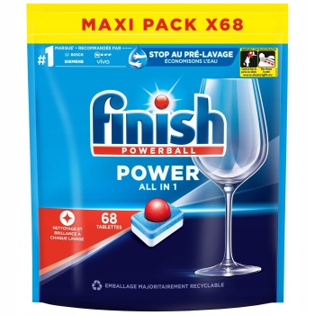 Finish Tabletki do Zmywarki 68 szt Powerball Power All in 1