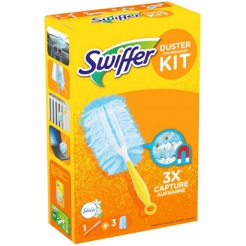 Swiffer Zestaw Miotełka do Kurzu + 3 Wkłady Febreze