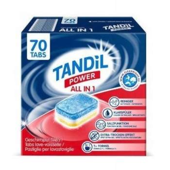 Tandil Tabletki do Zmywarki All in One 70 szt Skuteczne Mycie
