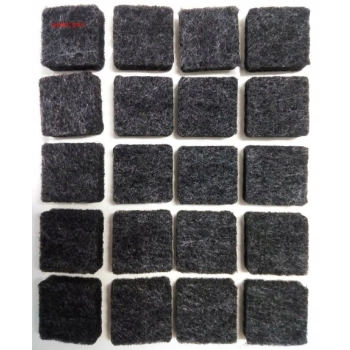 Podkładki filcowe pod meble krzesło stołek 20 szt czarne kwadrat HURTOWNIA