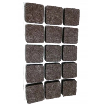 Podkładka filcowa brązowa pod meble krzesło stolik stół kwadrat 2,5 cm HURTOWNIA