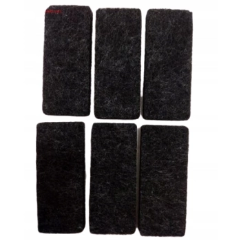 Podkładki filcowe pod meble krzesło stół stołek czarne 60 szt HURTOWNIA