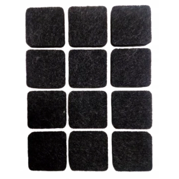 Podkładki filcowe pod krzesła krzesło meble stołek 120 sztuk czarne kwadratowe HURTOWNIA