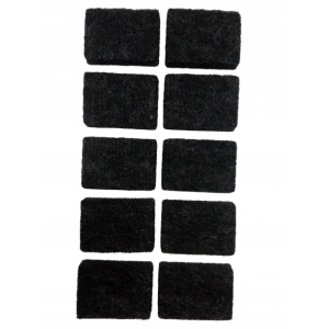 Podkładka filcowa pod krzesło meble stołek stół 25x35 mm czarna HURTOWNIA
