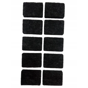 Podkładka filcowa pod krzesło meble stołek stół 25x35 mm czarna HURTOWNIA