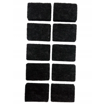 Podkładka filcowa pod krzesło meble stołek stół 25x35 mm czarna HURTOWNIA